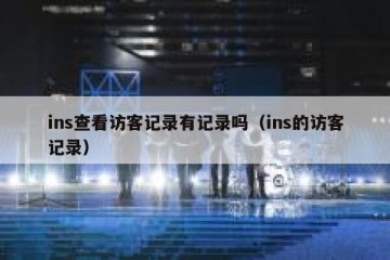 ins查看访客记录有记录吗（ins的访客记录）