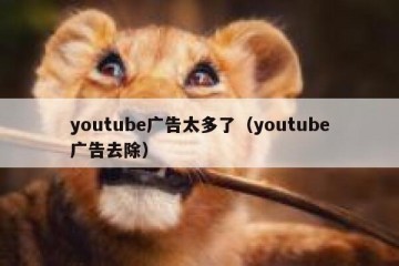 youtube广告太多了（youtube广告去除）