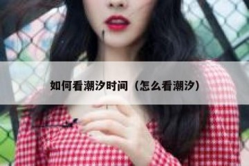如何看潮汐时间（怎么看潮汐）