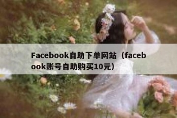 Facebook自助下单网站（facebook账号自助购买10元）