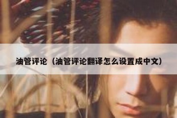 油管评论（油管评论翻译怎么设置成中文）