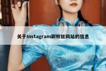 关于Instagram刷粉丝网站的信息