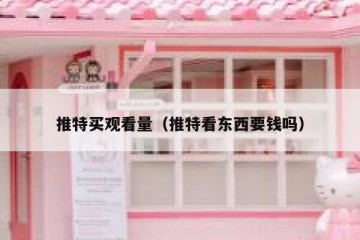 推特买观看量（推特看东西要钱吗）