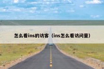 怎么看ins的访客（ins怎么看访问量）