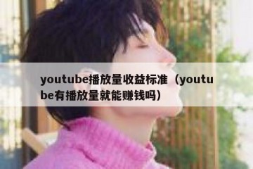 youtube播放量收益标准（youtube有播放量就能赚钱吗）