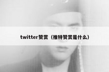 twitter赞赏（推特赞赏是什么）