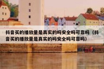 抖音买的播放量是真实的吗安全吗可靠吗（抖音买的播放量是真实的吗安全吗可靠吗）