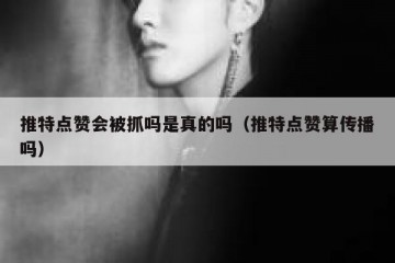 推特点赞会被抓吗是真的吗（推特点赞算传播吗）