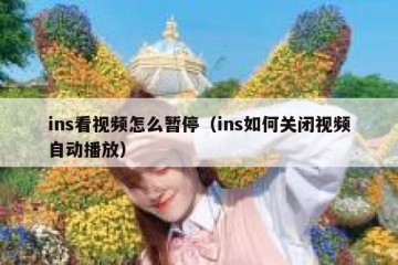 ins看视频怎么暂停（ins如何关闭视频自动播放）