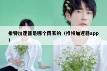 推特加速器是哪个国家的（推特加速器app）