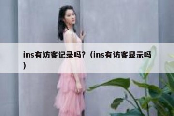 ins有访客记录吗?（ins有访客显示吗）