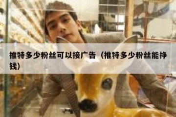 推特多少粉丝可以接广告（推特多少粉丝能挣钱）