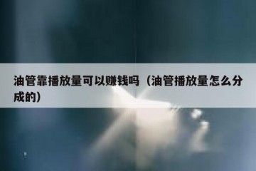 油管靠播放量可以赚钱吗（油管播放量怎么分成的）