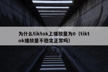 为什么tiktok上播放量为0（tiktok播放量不稳定正常吗）