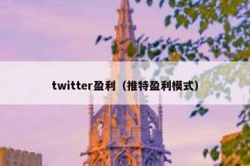 twitter盈利（推特盈利模式）