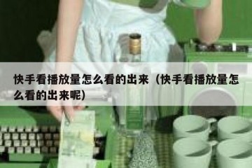 快手看播放量怎么看的出来（快手看播放量怎么看的出来呢）