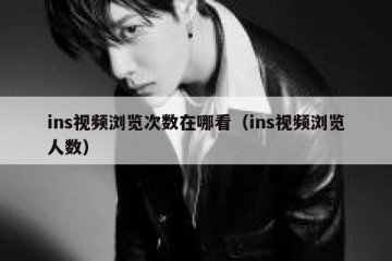 ins视频浏览次数在哪看（ins视频浏览人数）