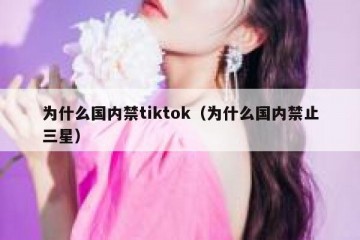 为什么国内禁tiktok（为什么国内禁止三星）