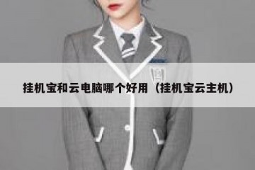 挂机宝和云电脑哪个好用（挂机宝云主机）