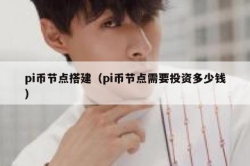 pi币节点搭建（pi币节点需要投资多少钱）