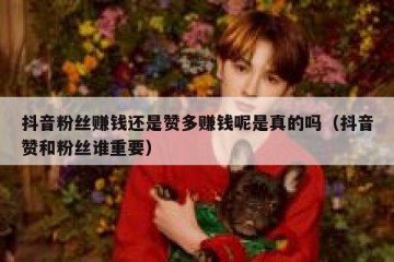 抖音粉丝赚钱还是赞多赚钱呢是真的吗（抖音赞和粉丝谁重要）
