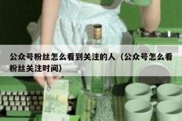 公众号粉丝怎么看到关注的人（公众号怎么看粉丝关注时间）