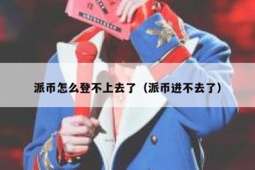 派币怎么登不上去了（派币进不去了）