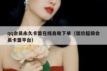 qq会员永久卡盟在线自助下单（低价超级会员卡盟平台）