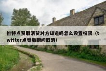 推特点赞取消赞对方知道吗怎么设置权限（twitter点赞后瞬间取消）