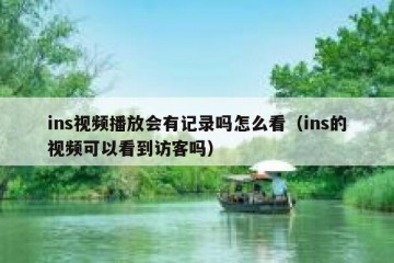 ins视频播放会有记录吗怎么看（ins的视频可以看到访客吗）