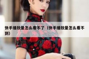 快手播放量怎么看不了（快手播放量怎么看不到）