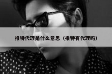 推特代理是什么意思（推特有代理吗）
