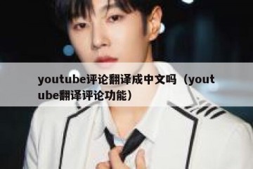 youtube评论翻译成中文吗（youtube翻译评论功能）