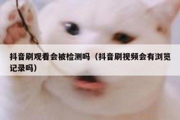 抖音刷观看会被检测吗（抖音刷视频会有浏览记录吗）