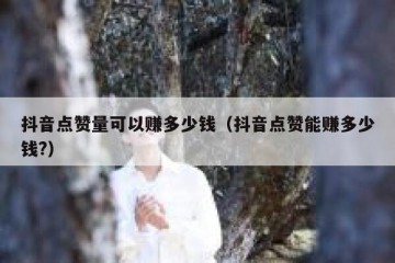 抖音点赞量可以赚多少钱（抖音点赞能赚多少钱?）