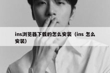 ins浏览器下载的怎么安装（ins 怎么安装）