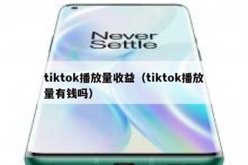 tiktok播放量收益（tiktok播放量有钱吗）