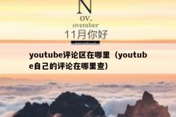 youtube评论区在哪里（youtube自己的评论在哪里查）
