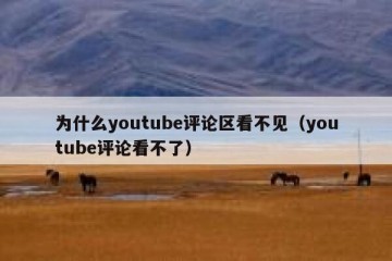 为什么youtube评论区看不见（youtube评论看不了）