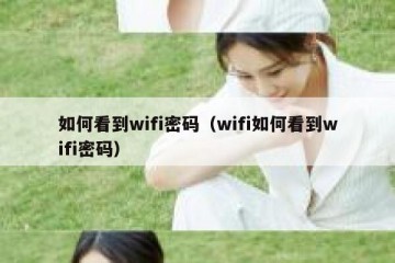 如何看到wifi密码（wifi如何看到wifi密码）