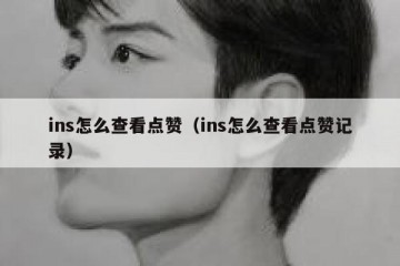 ins怎么查看点赞（ins怎么查看点赞记录）