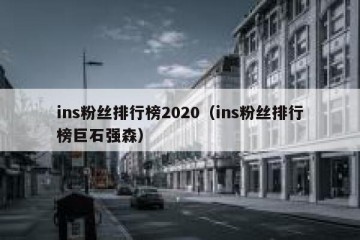 ins粉丝排行榜2020（ins粉丝排行榜巨石强森）