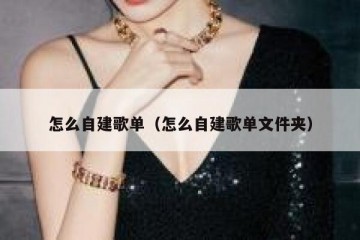 怎么自建歌单（怎么自建歌单文件夹）
