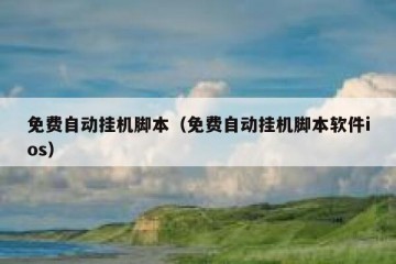 免费自动挂机脚本（免费自动挂机脚本软件ios）