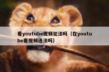 看youtube视频犯法吗（在youtube看视频违法吗）