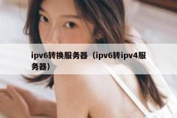 ipv6转换服务器（ipv6转ipv4服务器）