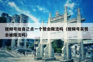 视频号给自己点一个赞会限流吗（视频号买赞会被限流吗）