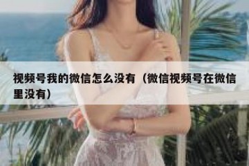视频号我的微信怎么没有（微信视频号在微信里没有）