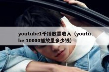 youtube1千播放量收入（youtube 10000播放量多少钱）
