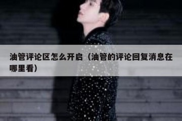 油管评论区怎么开启（油管的评论回复消息在哪里看）